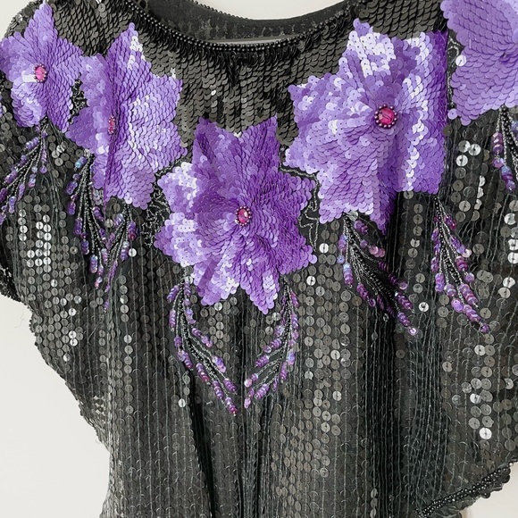 Vintage 80’s Sequin Halloween Costume Top from Spain - Picture 3 of 6
